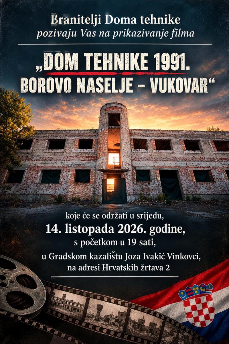 Dom tehnike 1991.: Film koji vraća u sjećanje branitelje Borova naselja