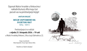 Promocija knjige: Moje uspomene na Svjetski rat
