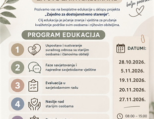 Društvo „Hrvatska žena” Vinkovci poziva na besplatne edukacije o skrbi...