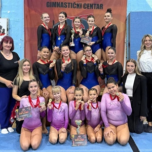 Vukovarske gimnastičarke u Doboju osvojile pet medalja u ekipnoj...