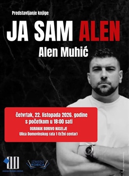 Alen Muhić u Vukovaru predstavlja autobiografsku knjigu „Ja sam Alen – knjiga o mom postanku”