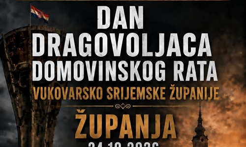 U Županji će u subotu biti obilježen Dan dragovoljaca Domovinskog rata...