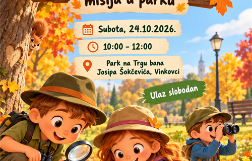 Vinkovci: Djeca u subotu postaju tajni agenti prirode – sudjelovanje je...