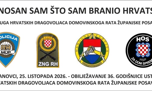 U nedjelju će se obilježiti 36. godišnjica ustroja Hrvatskih...